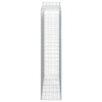 vidaXL Paniers à gabions arqués 5 Pièces 200x50x220/240 cm Fer galvanisé