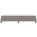 vidaXL Lit à ressorts avec matelas Taupe 120 x 190 cm tissu