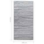 vidaXL Tapis d'extérieur ARAKIL Gris 160x230 cm PP