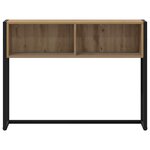 vidaXL Table d'appoint avec stockage Chêne artisan 100 x 36 x 75 cm