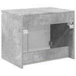 vidaXL Cabinet de Salle de Bain Mural Gris béton 62 5 x 44 5 x 50 cm
