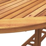 vidaXL Ensemble à manger de jardin 5Pièces bois d'acacia solide textilène