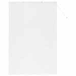 vidaXL Store de Fenêtre avec des rideaux Blanc Aluminium