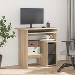 vidaXL Bureau Chêne sonoma 80x45x74 cm Bois d’ingénierie