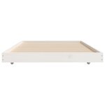 vidaXL Cadre de lit sans matelas blanc 75x190 cm bois de pin massif