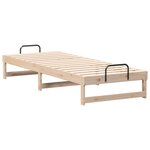 vidaXL Cadre de lit Marron 80 x 200 cm Pin massif