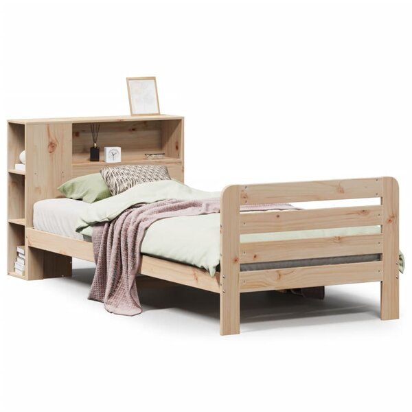 vidaXL Cadre de lit sans matelas 75x190 cm bois de pin massif