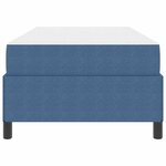 vidaXL Cadre de lit avec matelas Bleu 100 x 200 cm tissu