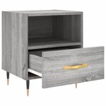 vidaXL Tables de chevet 2 Pièces sonoma gris 40x35x47 5 cm