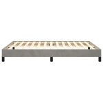 vidaXL Cadre de lit Gris clair 140x190 cm Velours