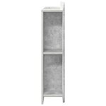 vidaXL Cabinet de Tête de Lit Gris béton Bois d’ingénierie