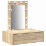 vidaXL Table de Toilette Marron 60 x 40 x 70 cm Bois d'ingénierie