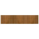 vidaXL Tapis rectangulaire marron 70x300 cm bambou