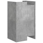 vidaXL Buffet gris béton 45x35x75 cm Bois d'ingénierie