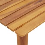 vidaXL Chaises de Jardin avec Table 3 Pièces Noir Bois Massif Acacia