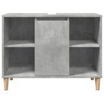 vidaXL Armoire salle de bain gris béton 80x33x60cm bois d'ingénierie
