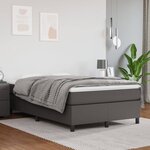 vidaXL Cadre de lit sans matelas gris 120x200 cm similicuir
