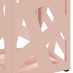 vidaXL Porte-parapluie Rose 15 5 x 15 5 x 49 cm Acier