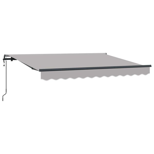 vidaXL Auvent Rétractable Gris clair 250 x 200 cm tissu