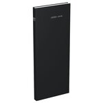Agenda journalier Long 14 x 35 cm Travers 1 jour/page Noir LECAS