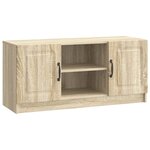 vidaXL Meuble TV Chêne Sonoma 102 x 34 5 x 47 cm Bois d'ingénierie