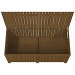 vidaXL Boîte de rangement de jardin Marron miel 147x68x64 cm Bois pin