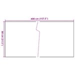 vidaXL Paravent de balcon marron clair 400x80 cm résine tressée