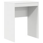 vidaXL Bureau en bois reconstitué blanc avec rangement