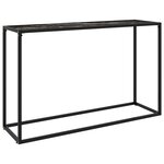 vidaXL Table console Noir 120x35x75 cm Verre trempé