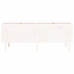 vidaXL Lit surélevé de jardin blanc 160x50x57 cm bois de pin massif