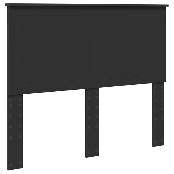 vidaXL Tête de lit Chêne noir 120 cm Bois d'ingénierie