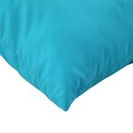 vidaXL Coussins de palette lot de 3 turquoise tissu Oxford