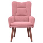 vidaXL fauteuil Rose 63 x 67 x 94 cm Velours
