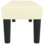 vidaXL Banc Crème 100x30x30 cm Similicuir