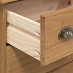 vidaXL Commode ASKIM Marron 79 x 40 x 133 5 cm Bois de pin massif