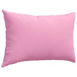vidaXL Coussins de canapé 2 Pièces Rose 60 x 40 cm tissu
