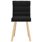 vidaXL Chaises à manger lot de 2 noir tissu
