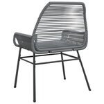 vidaXL Chaises de jardin lot de 2 avec coussins gris résine tressée