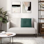 vidaXL Coussin de Dos Vert foncé 60 x 50 cm Tissu en velours côtelé