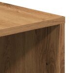 vidaXL Meuble TV chêne artisanal 130x35x50 cm bois d'ingénierie