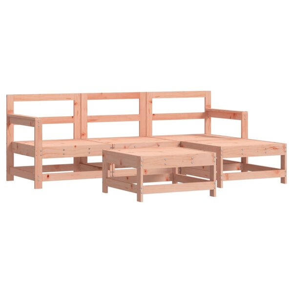 vidaXL Salon de jardin 5 Pièces bois massif douglas