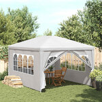 vidaXL Tente de réception 3x4 m Blanc