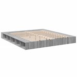 vidaXL Cadre de lit sans matelas sonoma gris 180x200 cm