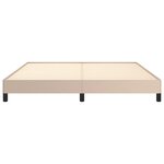 vidaXL Cadre de lit Cappuccino 160x200 cm Similicuir