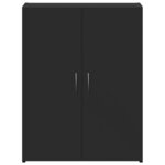 vidaXL Armoire de classement noir 60x32x77 5 cm bois d'ingénierie