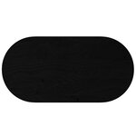 vidaXL Dessus de table 120x60x2 cm bois de chêne massif ovale