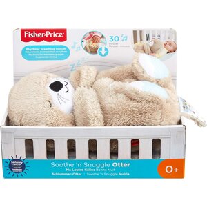 Mattel FXC66 - Doudou Peluche Loutre Sommeil avec mouvement respiratoire et musique
