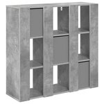 vidaXL Buffet Gris béton 88 5 x 29 x 84 5 cm