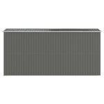 vidaXL Abri de jardin Gris clair 192x440x223 cm Acier galvanisé