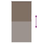 vidaXL Store enrouleur occultant café 70x150cm largeur du tissu 65 7cm